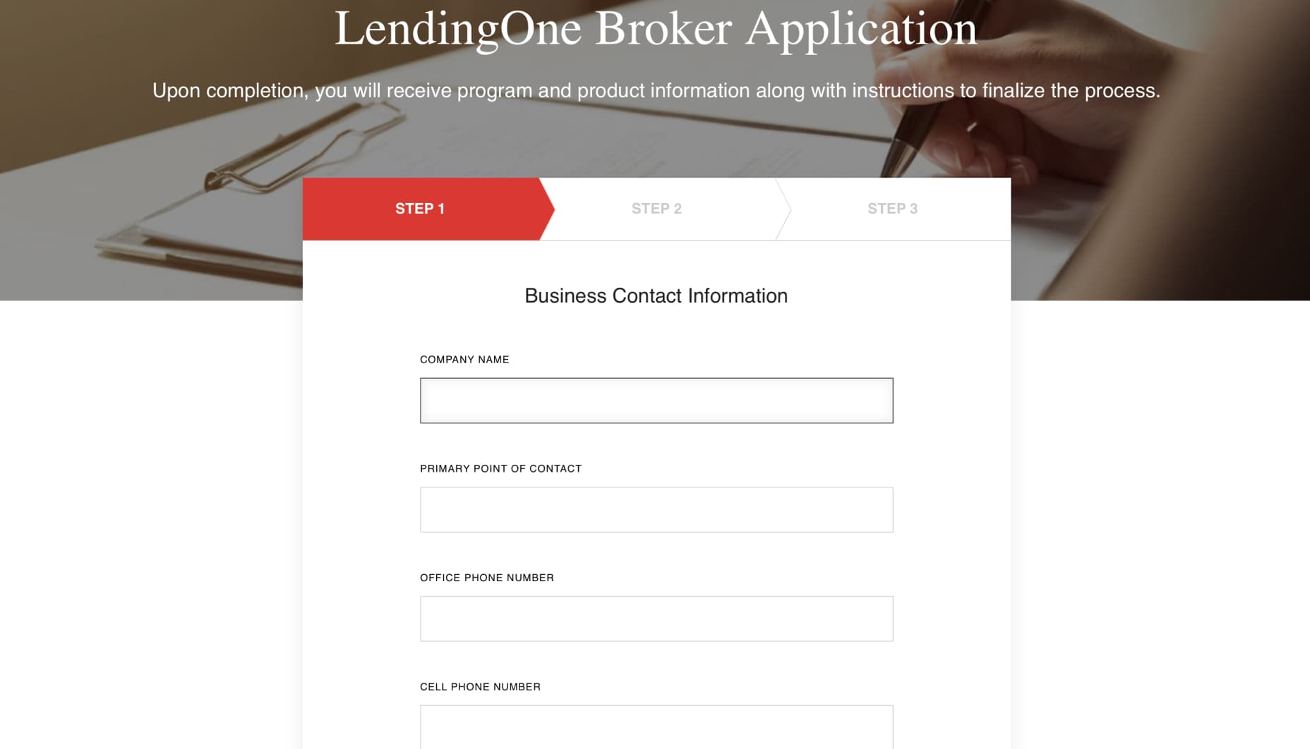 LendingOne Broker Application