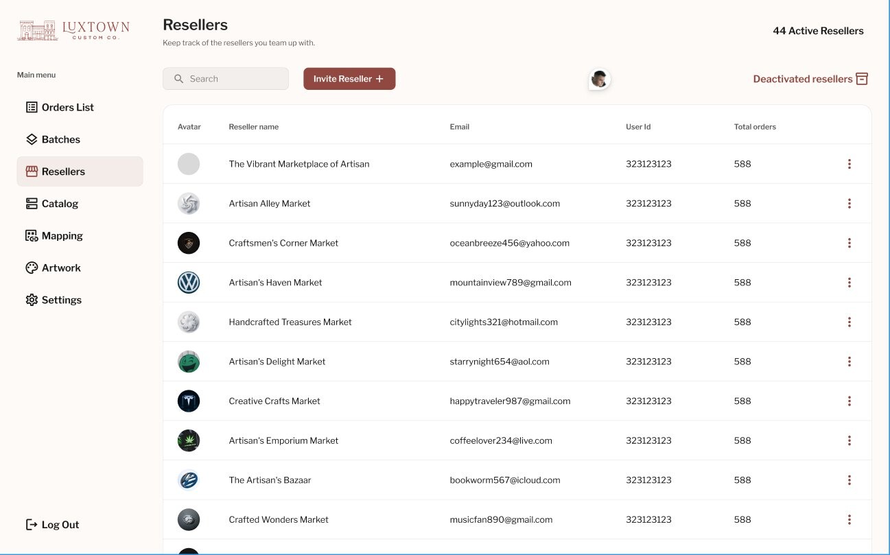 Luxtown Reseller Network